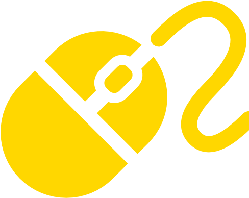 Sizes - Computer Mouse Icon White (512x512)