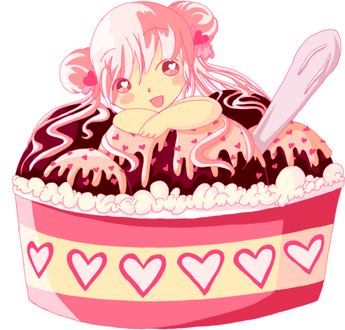 Ice Cream Girl By Crazylittlezebra - Dessert Girl (1024x745)