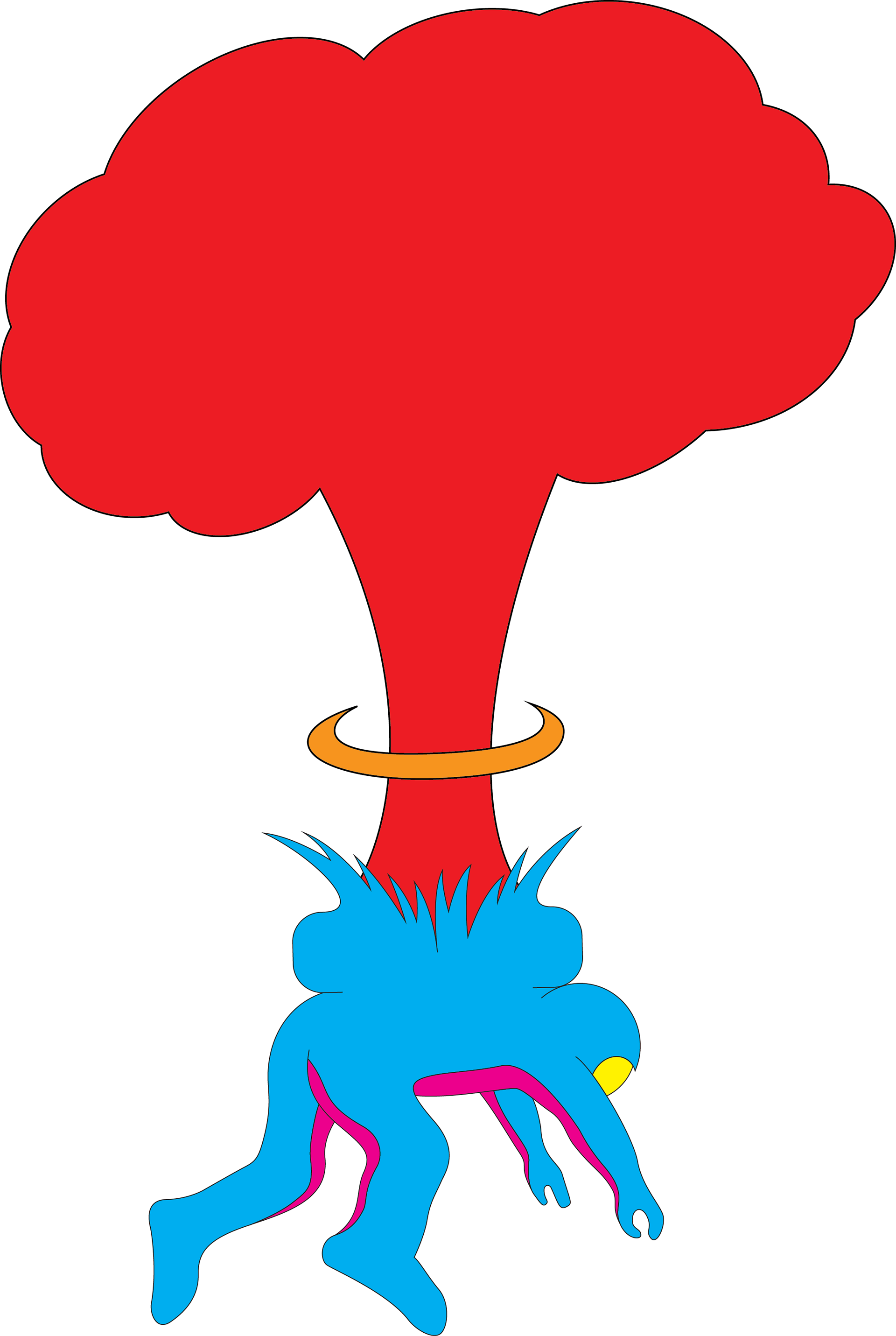 A Spaceman With An Exploding Oxygen Tank Done In Basic - A Spaceman With An Exploding Oxygen Tank Done In Basic (1920x2862)