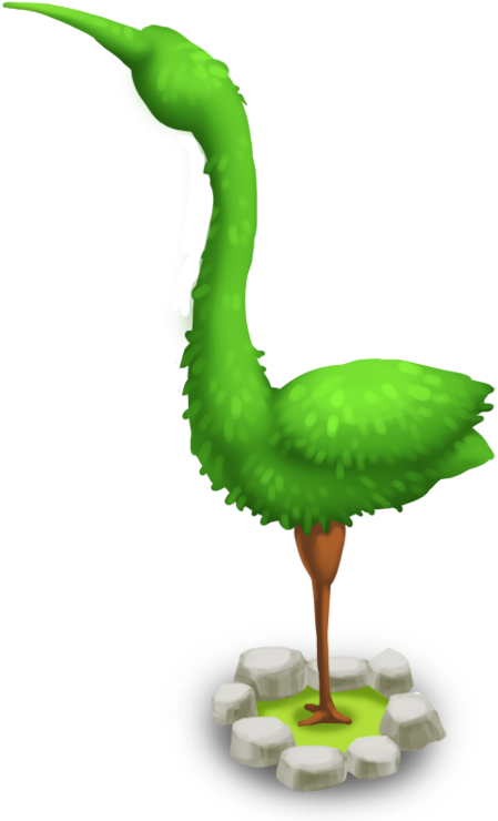 Heart Topiary, Crane Topiary - Ostrich (764x764)