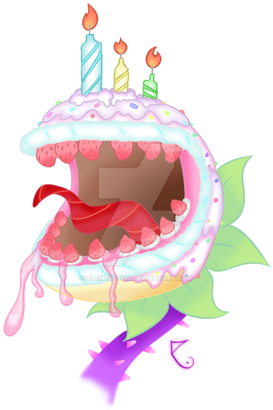 Birthday Chomper By Elementz124 - Illustration (600x862)