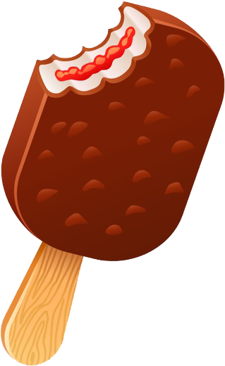 咬了一口的巧克力雪糕 - Chocolate (650x650)