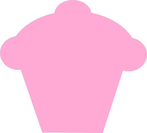 Cupcake Clipart Shape - Cupcake Shape (600x545)