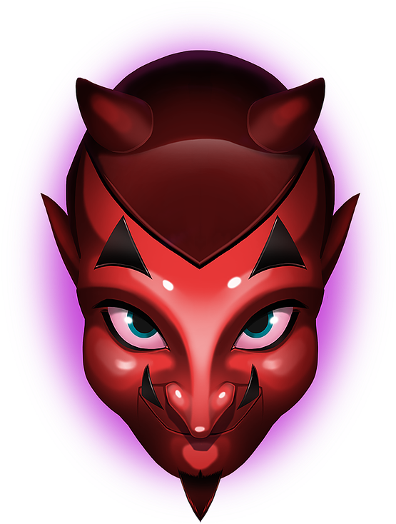 Blue Eyed Devil - Illustration (642x798)