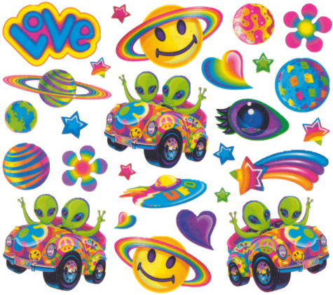 90s Stickers (500x443)