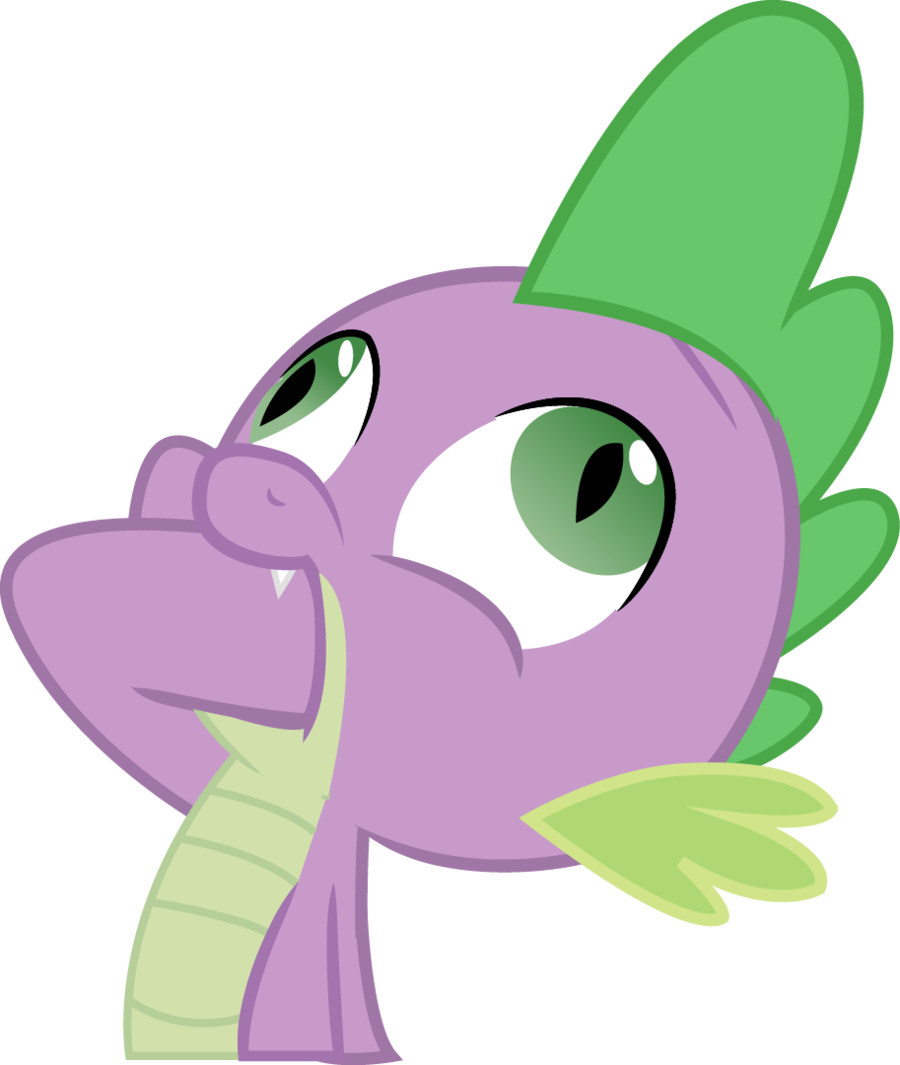 La - Spike Mlp Funny Face (900x1065)