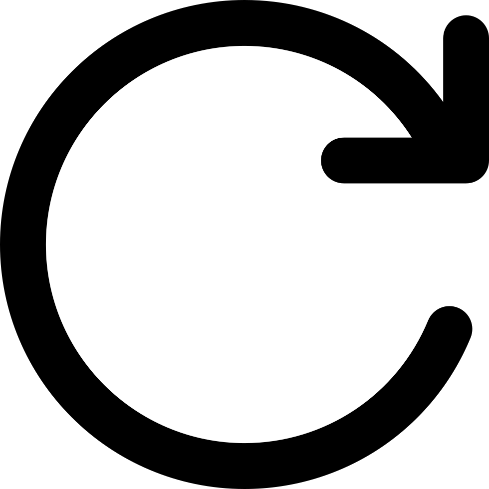 Clockwise Rotating Circular Arrow Comments - Seta Sentido Horario (980x980)