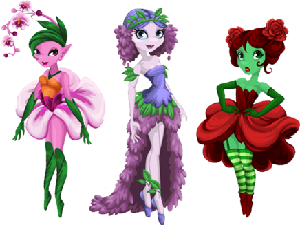 Pixie Adult All Forms - Tiny Castle Rose Pixie (436x327)
