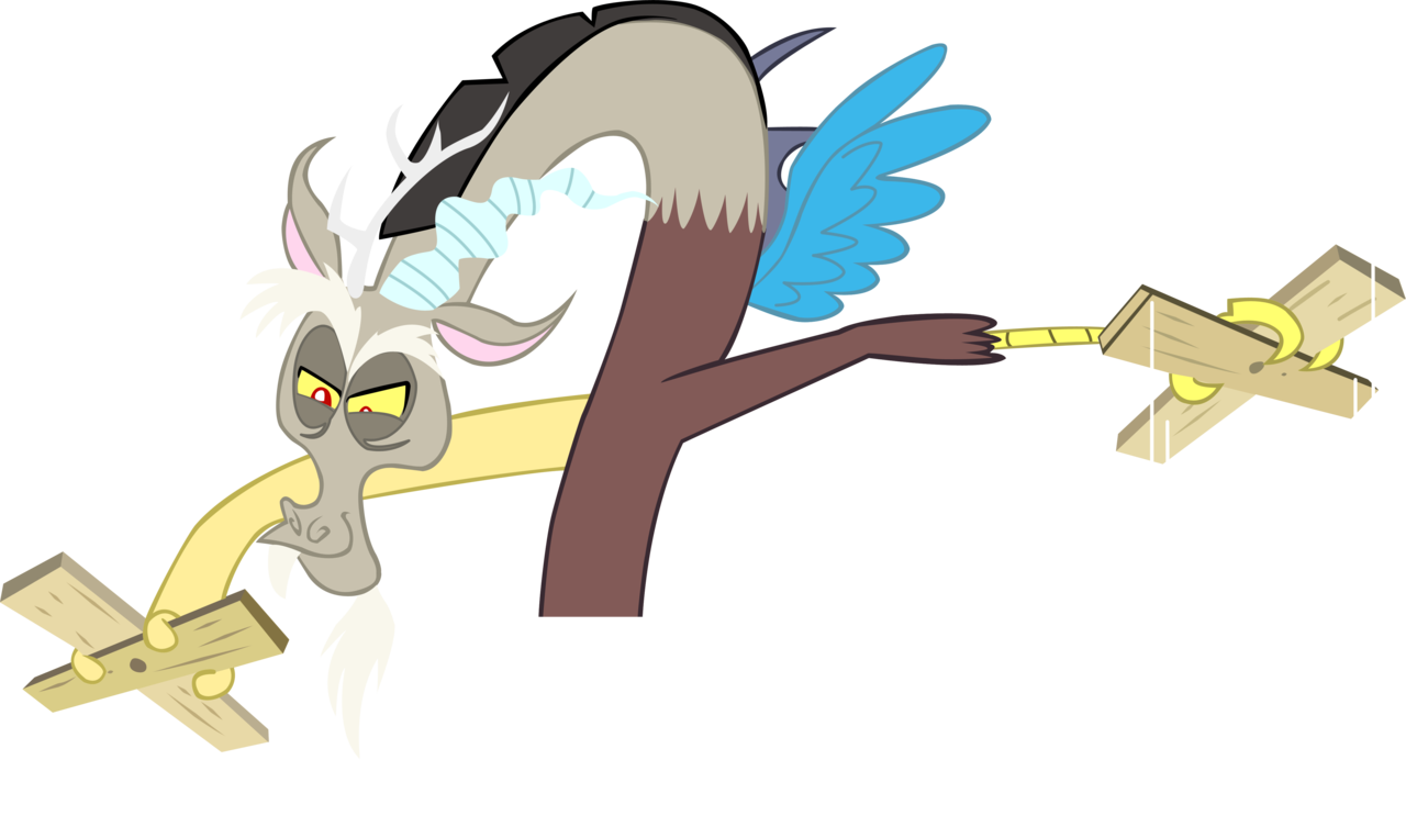 Lcpsycho, Discord, Puppet Strings, Safe, Simple Background, - Дискорт (1280x743)