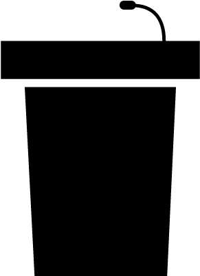 Lectern With Microphone Vector - Parallel (400x400)