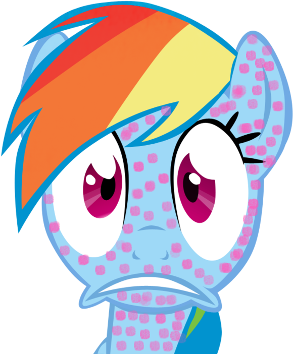 Rainbow Dash Sick - Rainbow Dash Worried (900x824)