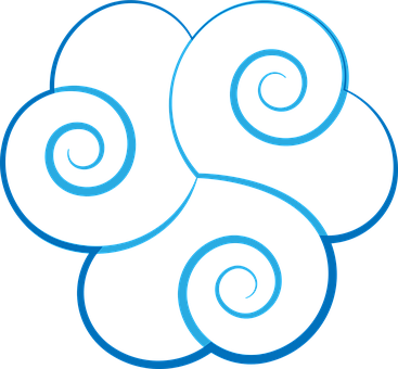 Cloud Celtic Blue Illumination Triskell Sy - Celtic Cloud (367x340)