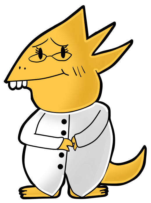 Alphys By Whispering-doom - Cartoon (610x715)