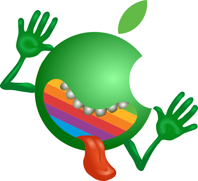 Alien Apple - Galaxy Don T Panic (800x731)