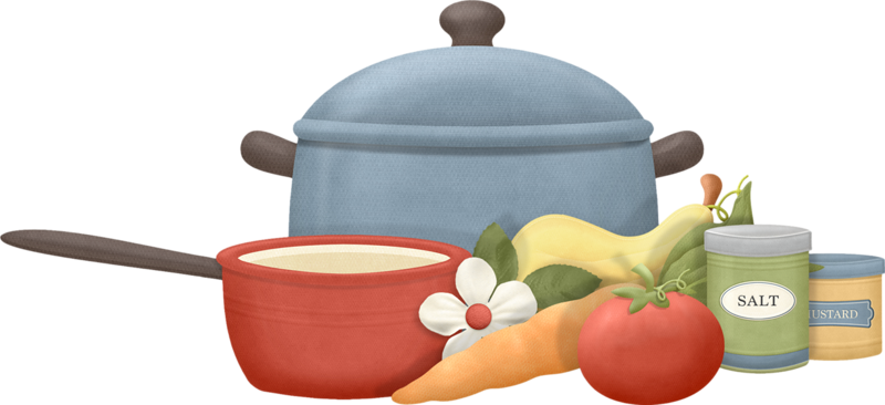 Clip Art - سكرابز مطبخ (800x366)