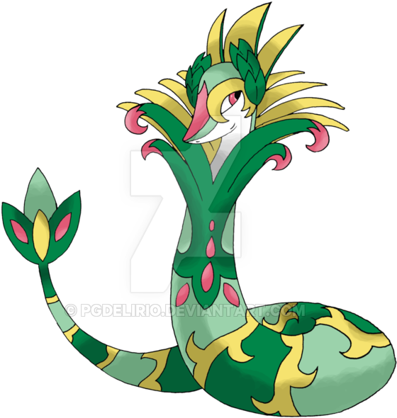 Mega Serperior By Pgdelirio-d8 - Mega Serperior (600x614)