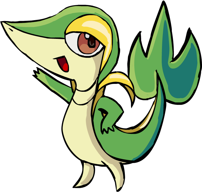 Snivy - Cartoon (700x700)