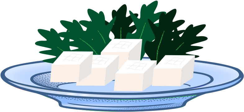 Medium Image - Tofu Clipart (800x373)