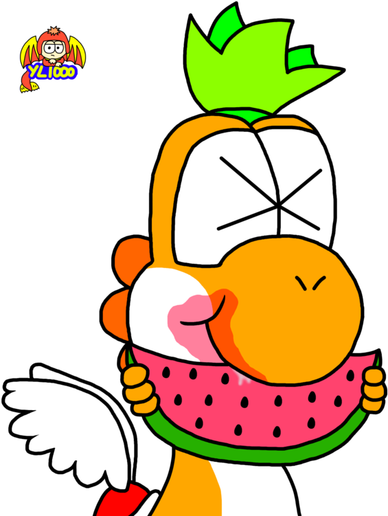 Watermelon By Yoshilover1000 - Cartoon (1024x768)
