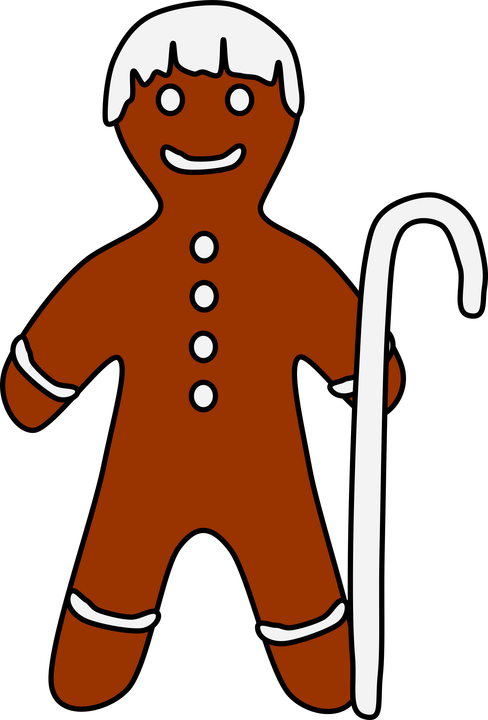 Big Image - Pepparkaksgubbe Tecknad (1628x2400)