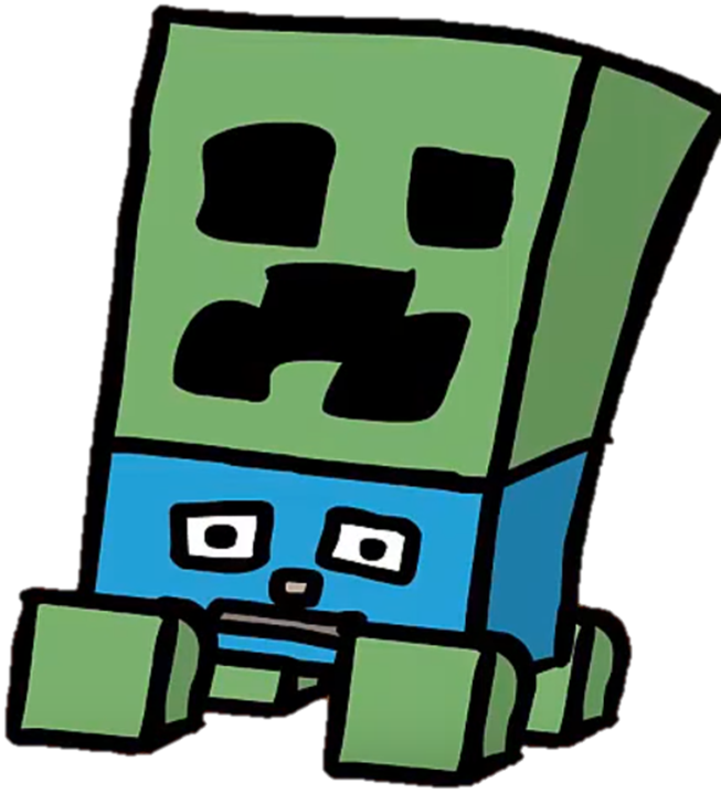 Creeper From Minecraft - Object Show 87 Characters (653x718)