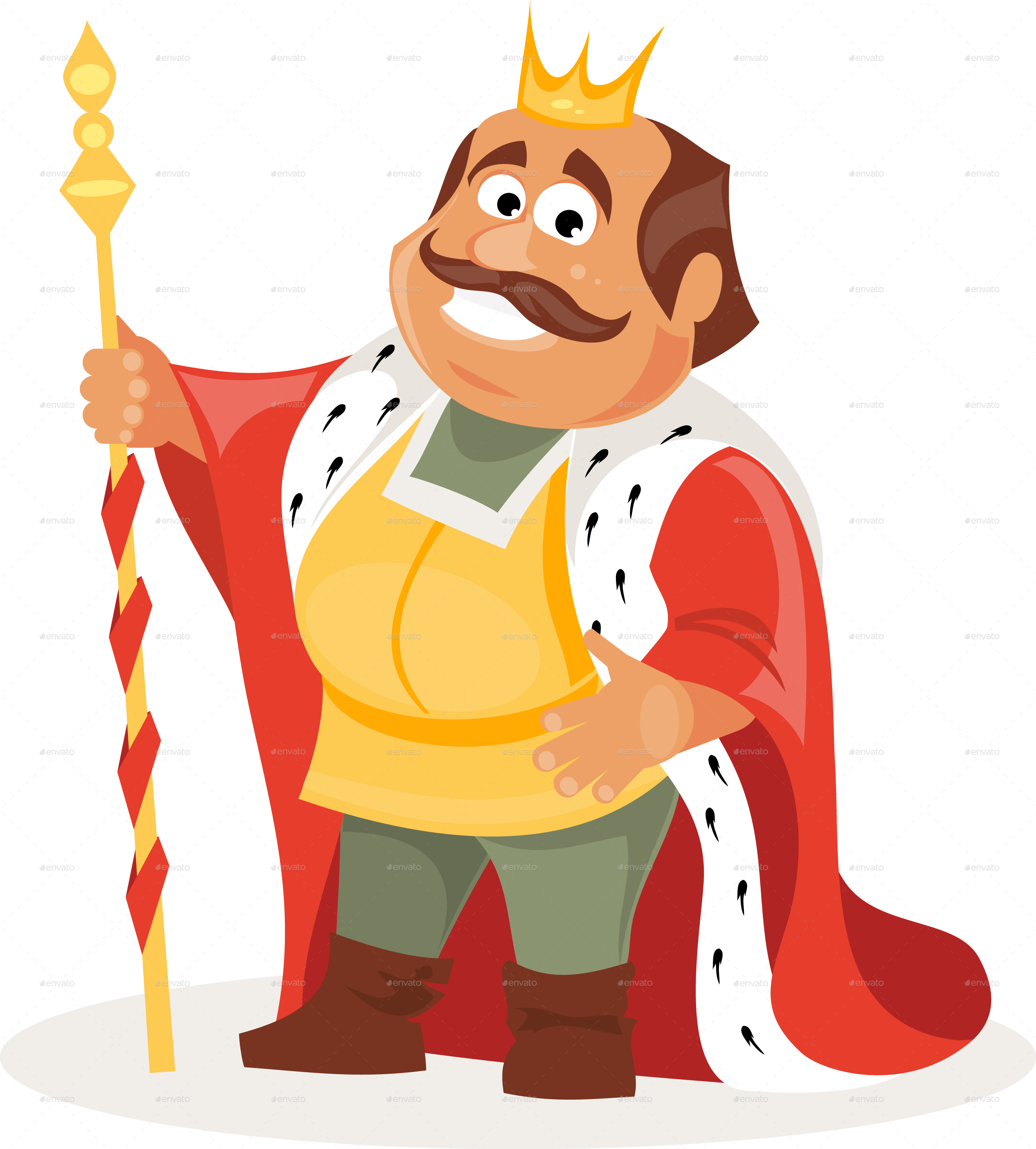 King Cartoon Images - King Vector (2688x2980)