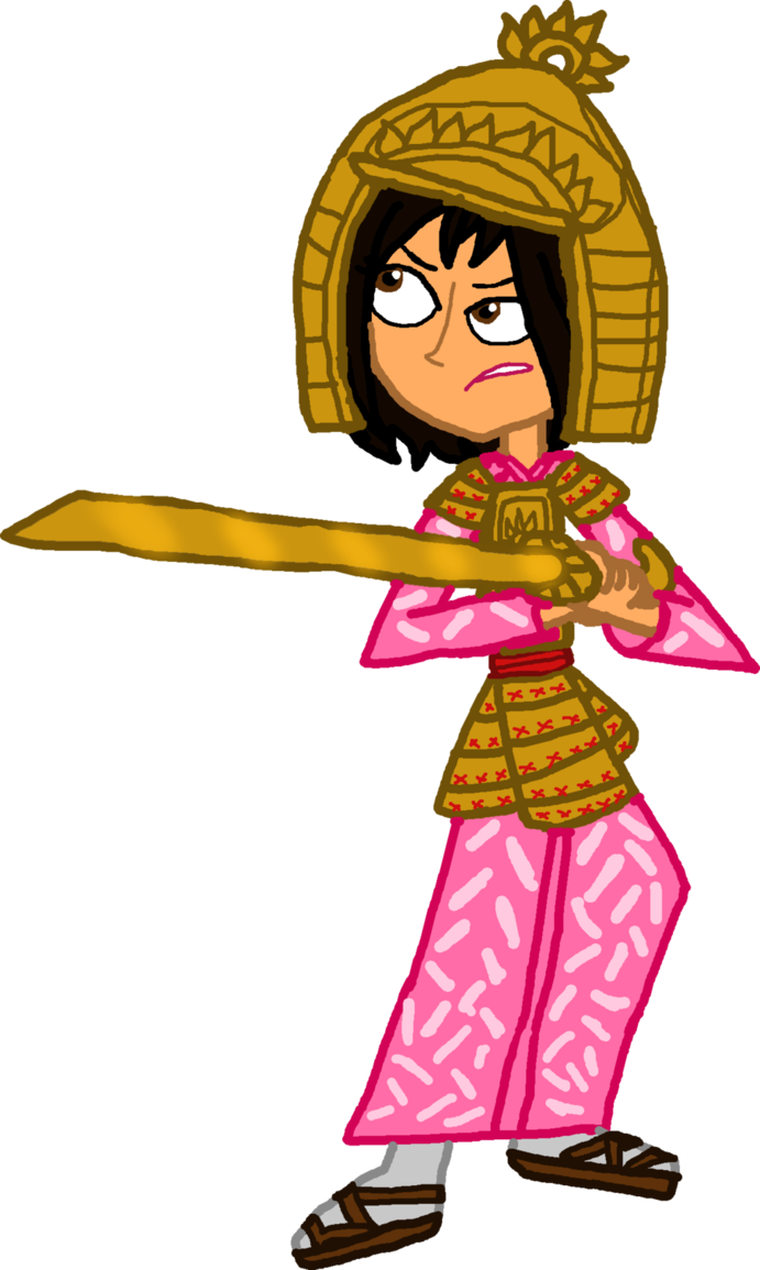 - - Samurai Pookza - Cartoon (691x1155)