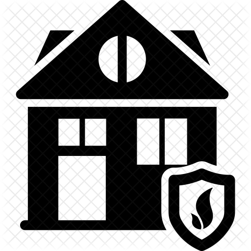 House Fire Protection Icon - Fire (512x512)