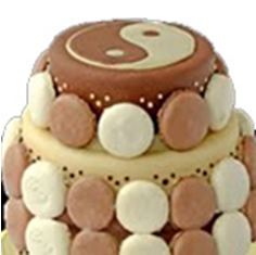 Macaron Cake Chocolate - Chocolate (800x800)
