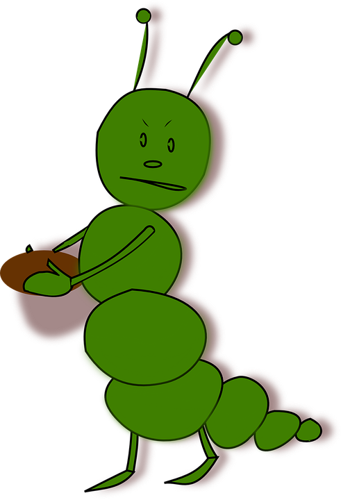 Cartoon Caterpillars - Гусеница Рисунок Пнг (491x720)