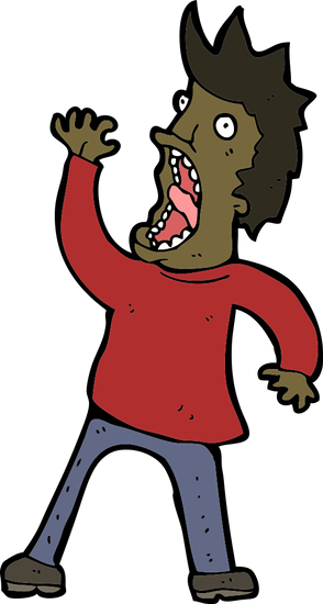 Screaming Man - Drawing (294x550)