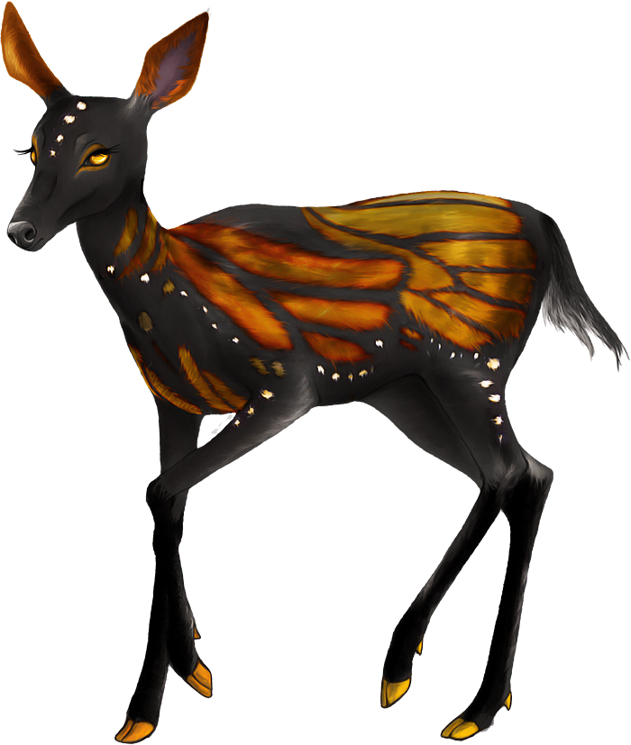 Drawn Deer The Endless Forest - Drawing (700x827)
