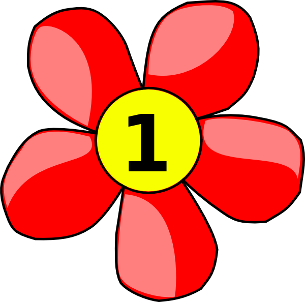 Cartoon Image Spring Flowers (600x594)