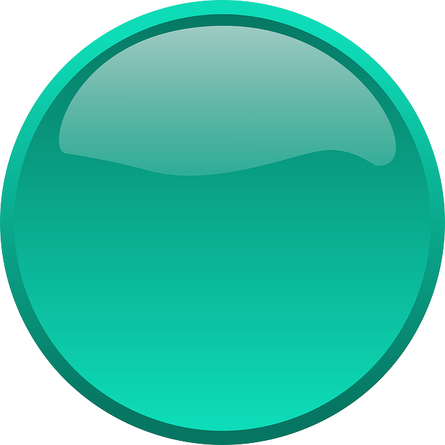Computer, Green, Circle, Shapes, Button, Buttons, Shape - Green Button (640x640)