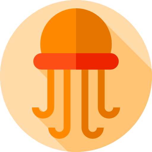 Jellyfish Free Icon - Circle (512x512)