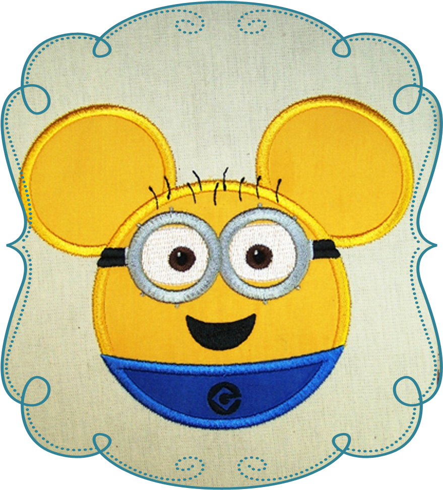 Rascal Head - Appliqué (1000x1000)