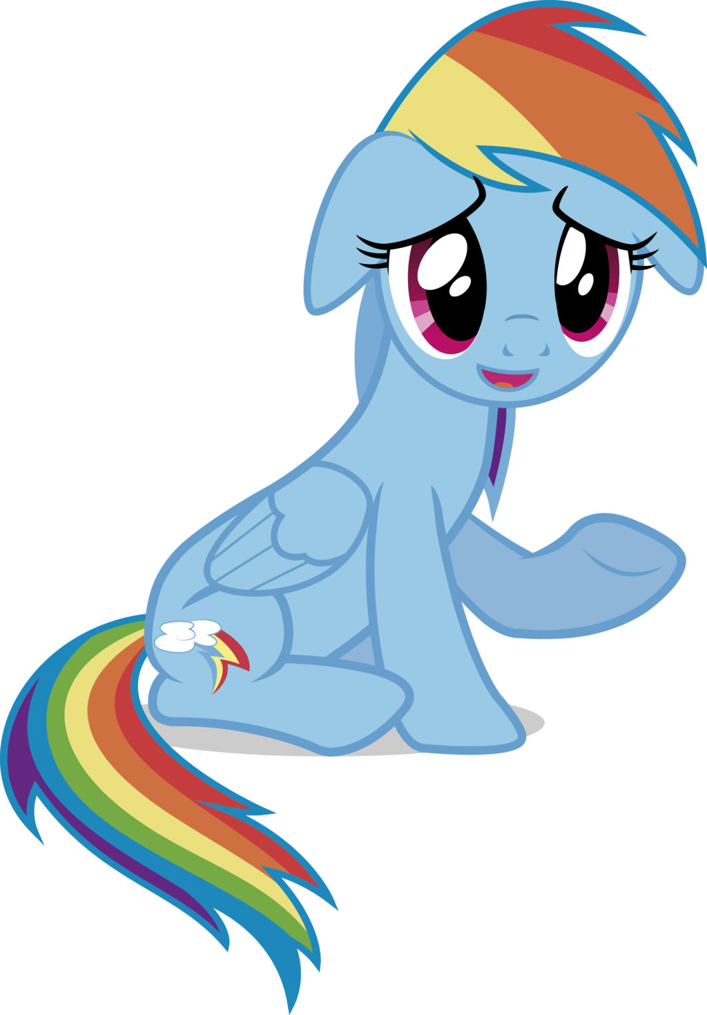 Rainbow Dash - Cartoon (1024x1469)