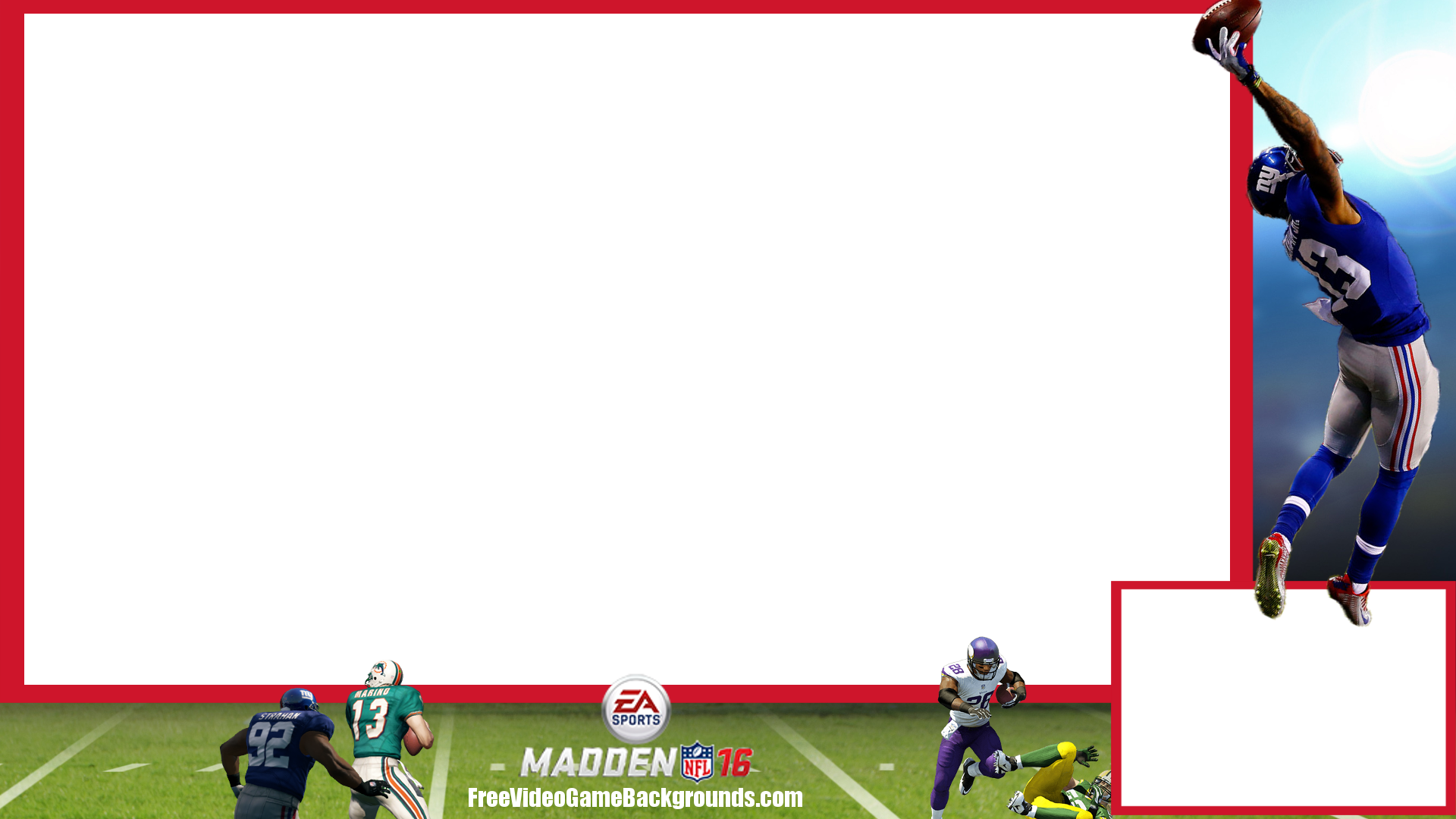 Madden 16 Twitch Overlay - Minecraft (1920x1080)