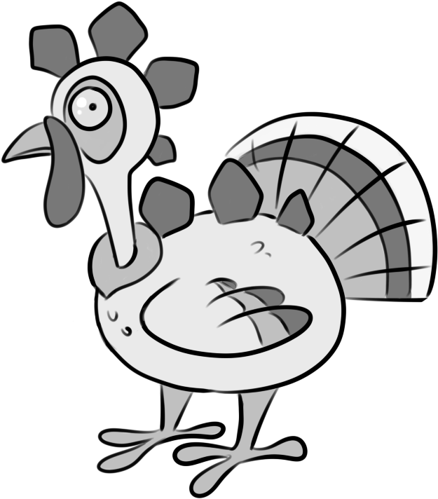 Turkeysaurus By Stygma - Cartoon (747x779)