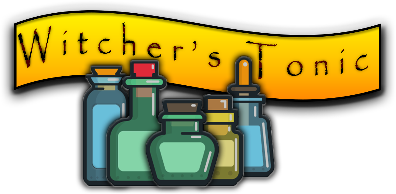 Witcher Tonic Logo - The Witcher (1302x641)