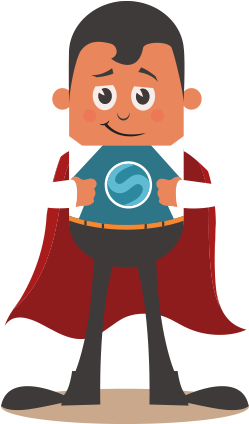 Manager - Vinyldisorder Cartoon Superhero Wall Decal - Vinyl (250x525)