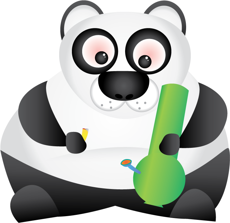 Stoner Panda - Cartoon (1000x1000)