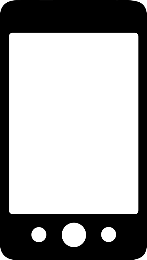 Readout Device - Smartphone Silhouette (500x881)