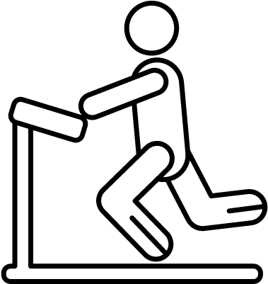 Man On Treadmill Vector - Treadmill Drawing (400x400)