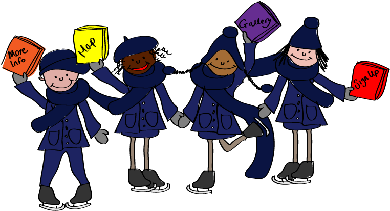 Skating Figures - Cartoon (770x424)
