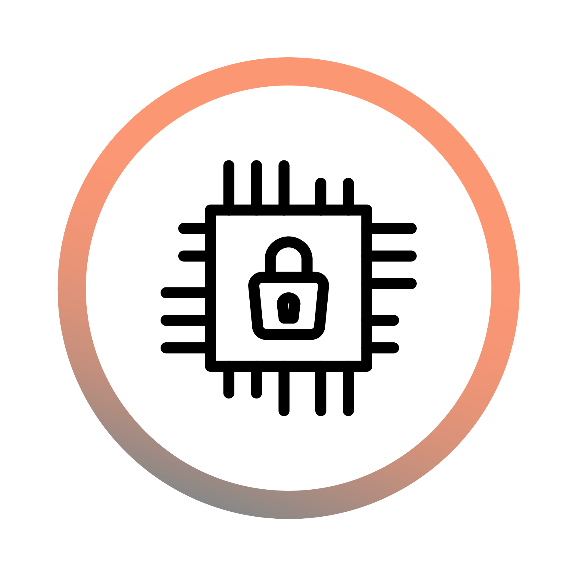 Secondary Ecu Security - Processor Chip Icon (2083x2083)