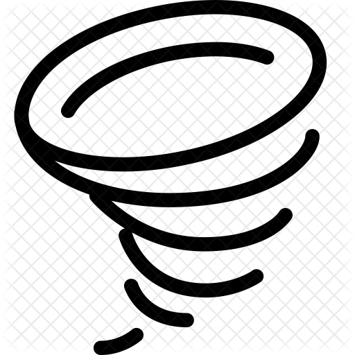Tornado Icon - Drawing (512x512)