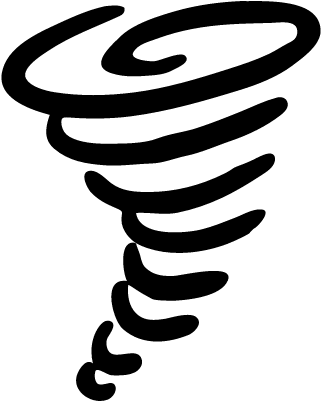 Tornado Vector - Twister Icon (400x400)