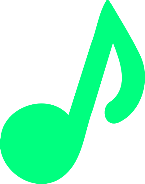 Light Green Music Notes (468x594)