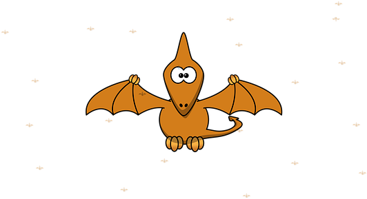 Character, Cartoon, Cute - Cartoon Pterodactyl (565x340)